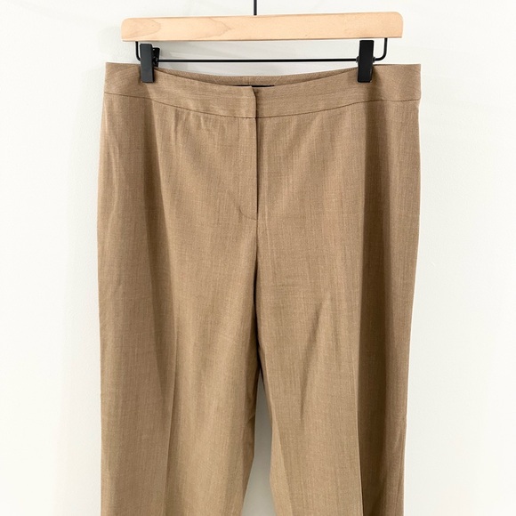 Lafayette 148 New York Trousers Brown Size 8 - Picture 3 of 6
